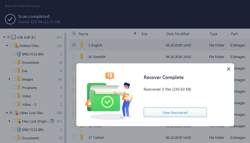 ibeesoft data recovery free