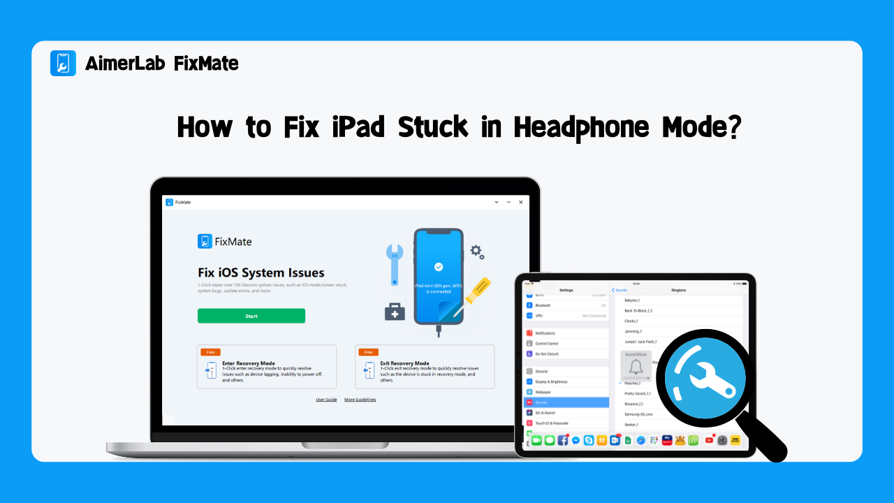 How to fix iPad stuck in headphone mode