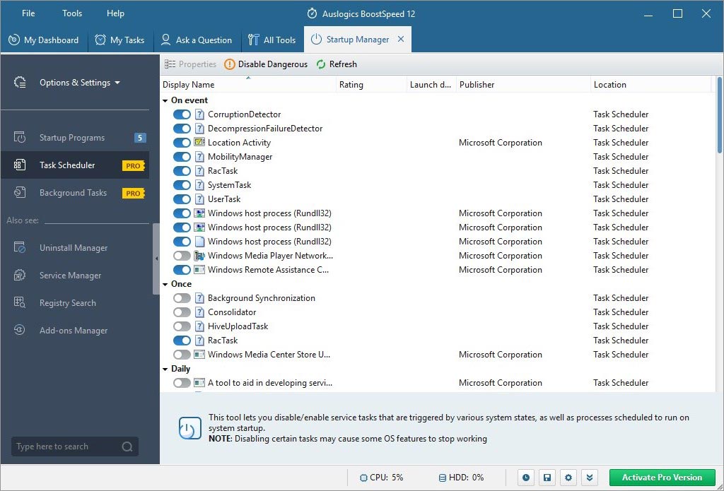 conflict between adguard and auslogics boostspeed