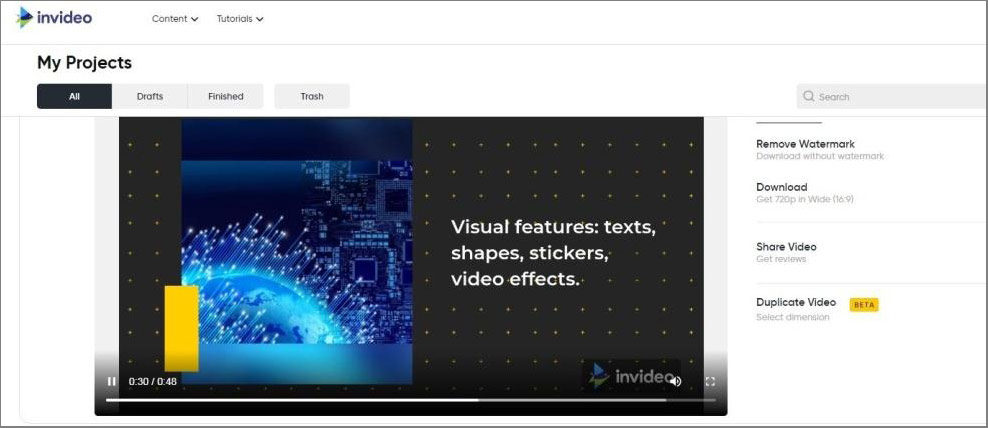 how to use InVideo online