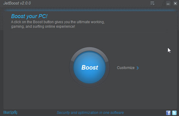 JetClean PC booster app