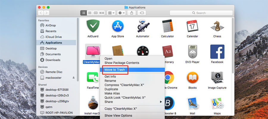 delete programs on Mac