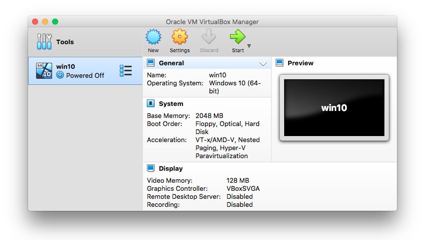 VirtualBox for mac