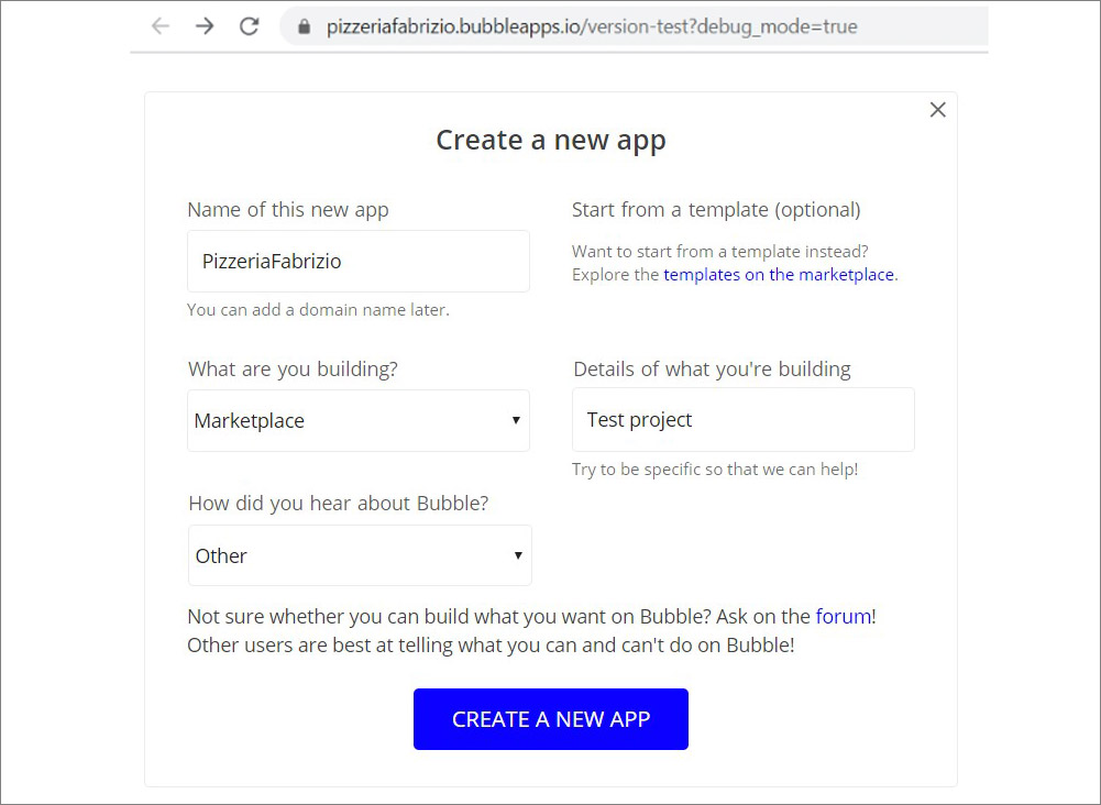 bubble io web tool