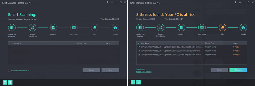 iobit malware fighter smart scan