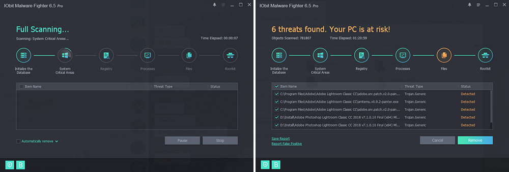 iobit malware fighter full scan test