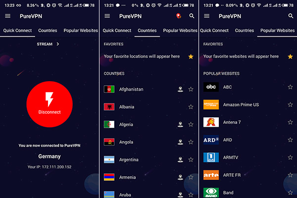 purevpn free android