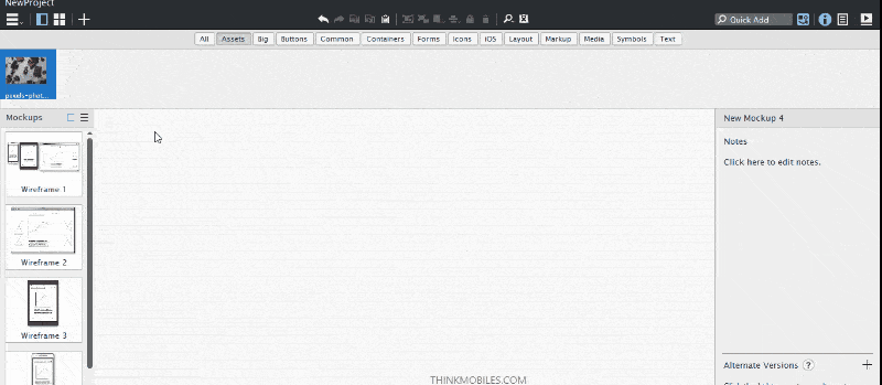 Balsamiq image editing and correction windows