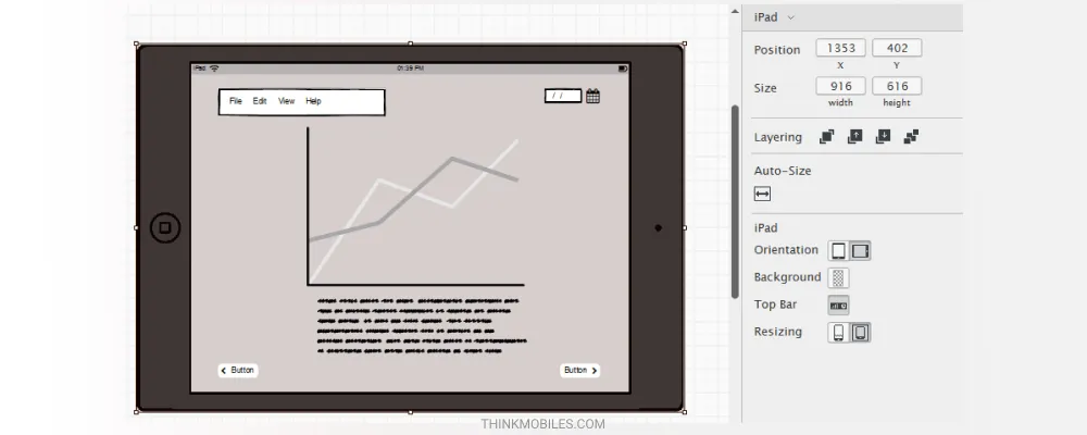 Layout designing in Balsamiq
