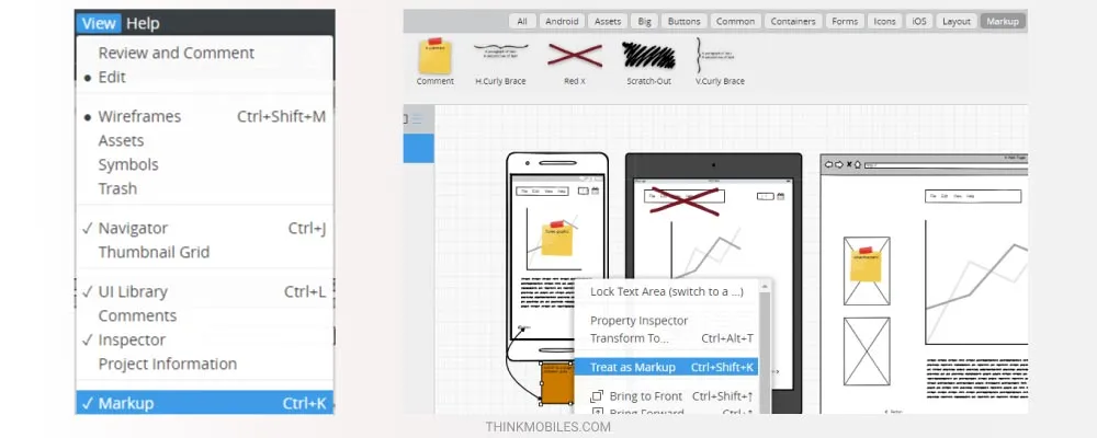 Balsamiq Markup feature