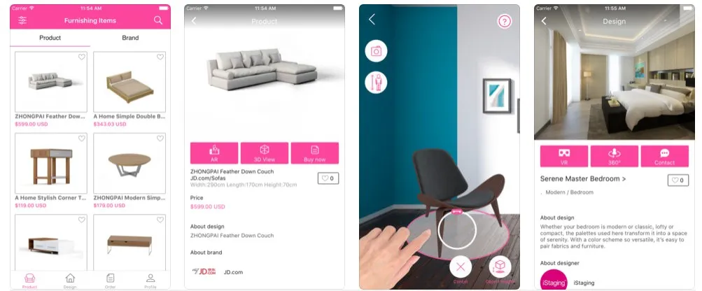 list of top AR furniture apps