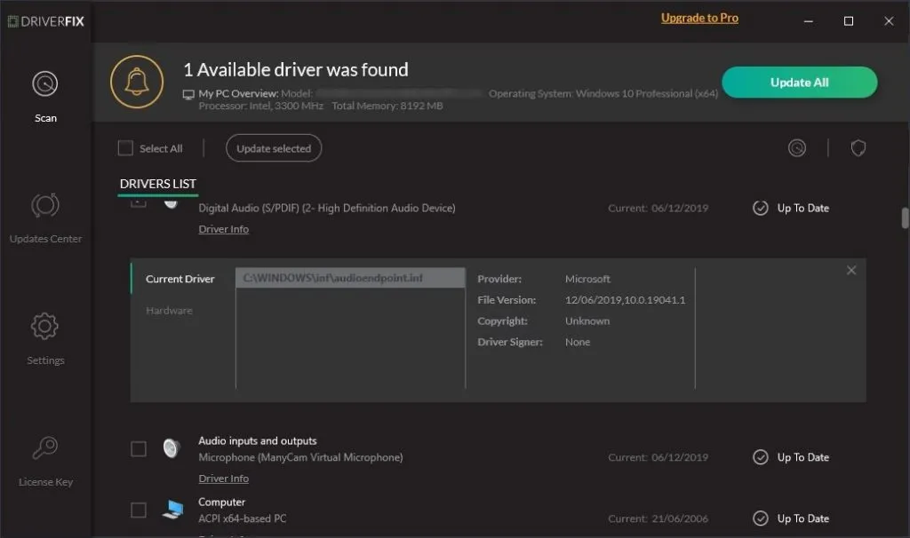 free driver updater tools