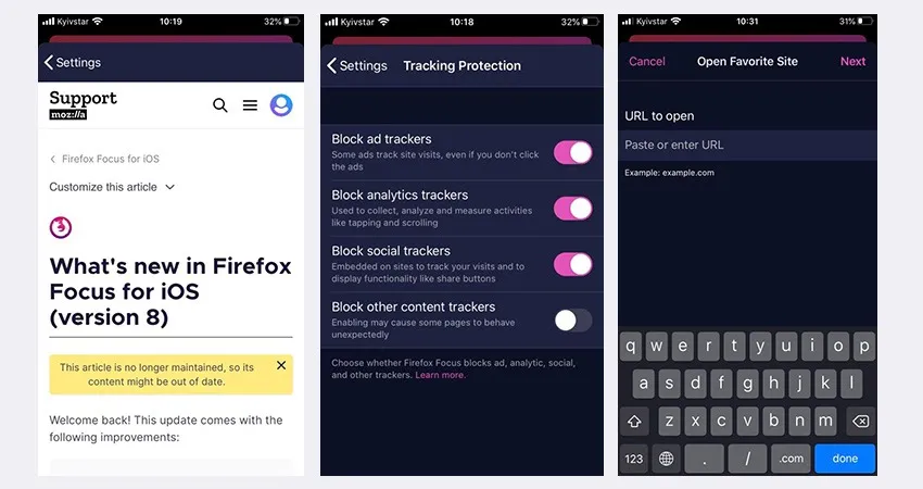 firefox focus browser