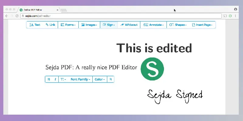 free pdf editing tools