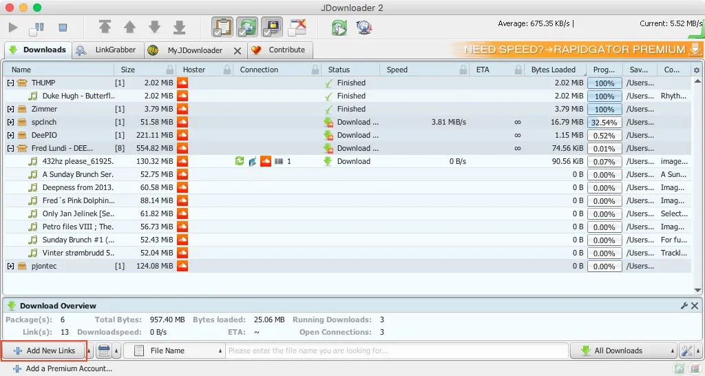 Jdownloader for MacOS