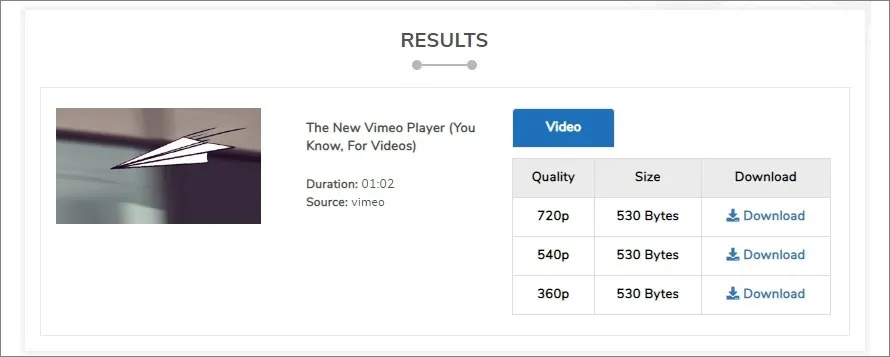 Smallseotools Video Downloader