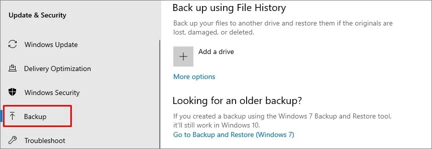 windows 10 backup