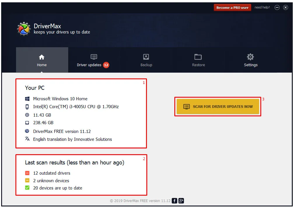 DriverMax review and download