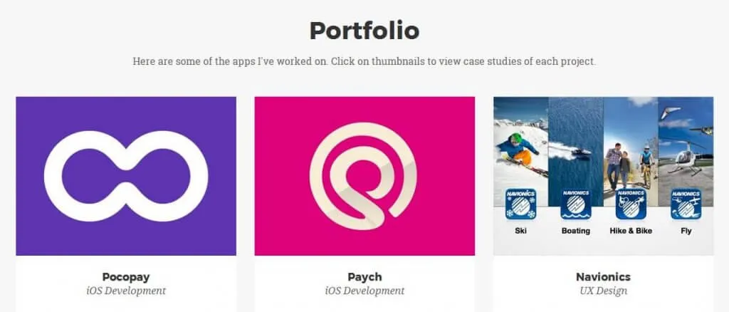 app developer for hire, portfolio