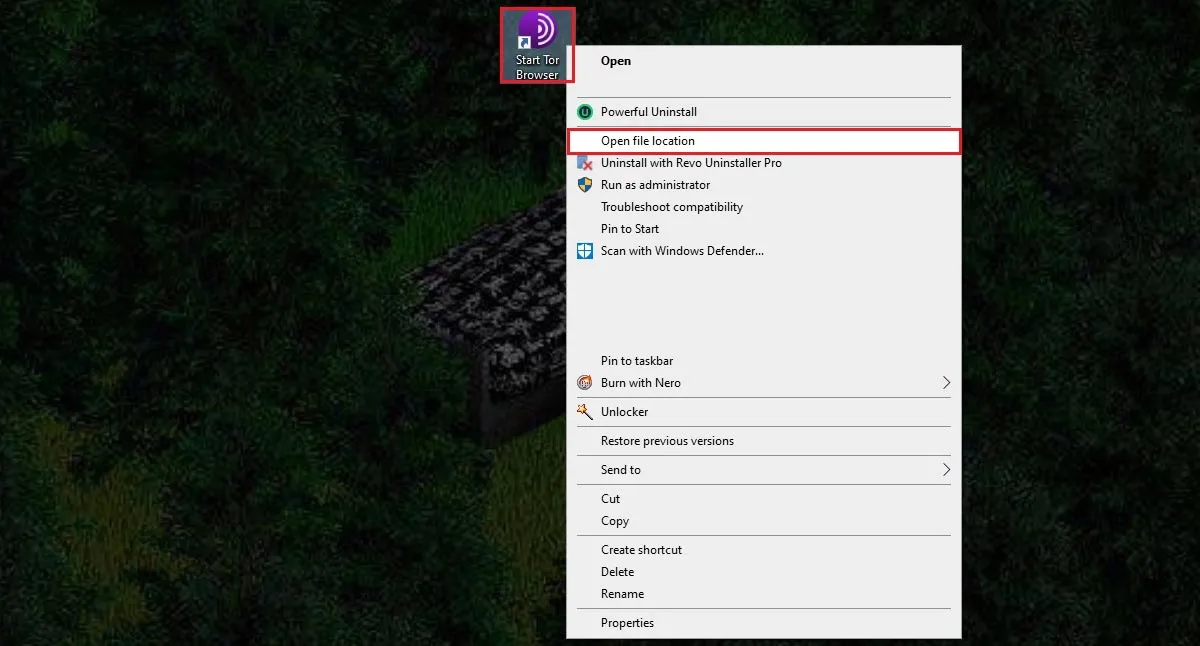 How to locate Tor browser