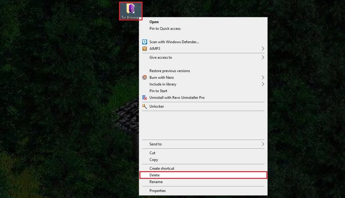 How to delete Tor browser