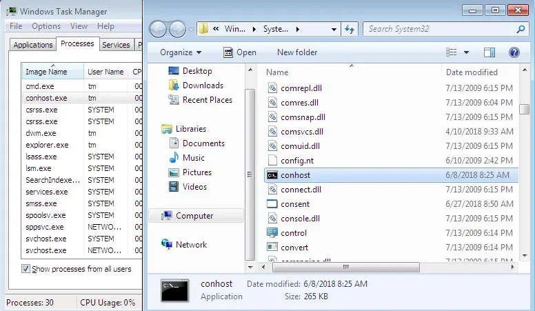 is conhost a virus?