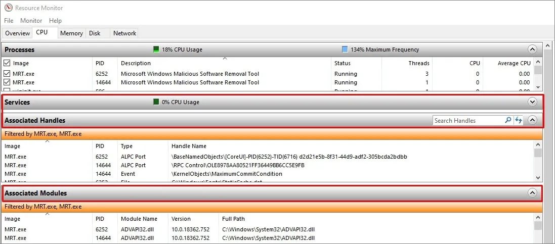 Resource Monitor windows os