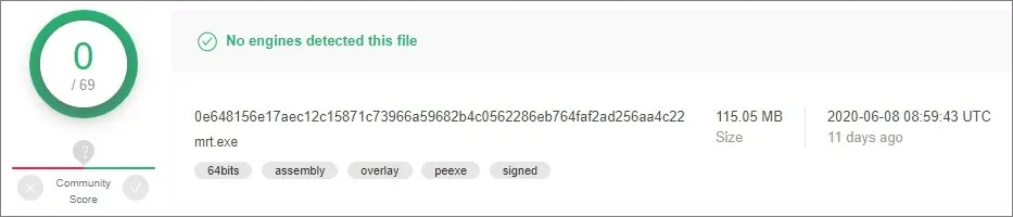 VirusTotal file scan online