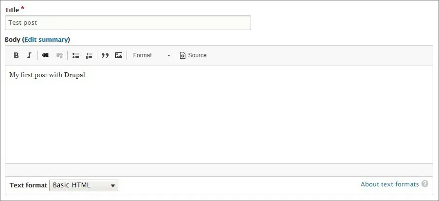 How to publish posts in Drupal