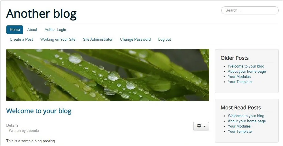 How to publish posts in Joomla