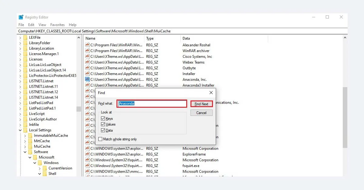 how to use registry editor