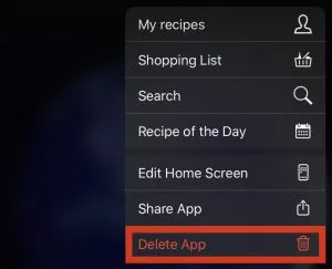 delete apps from iPhone manually