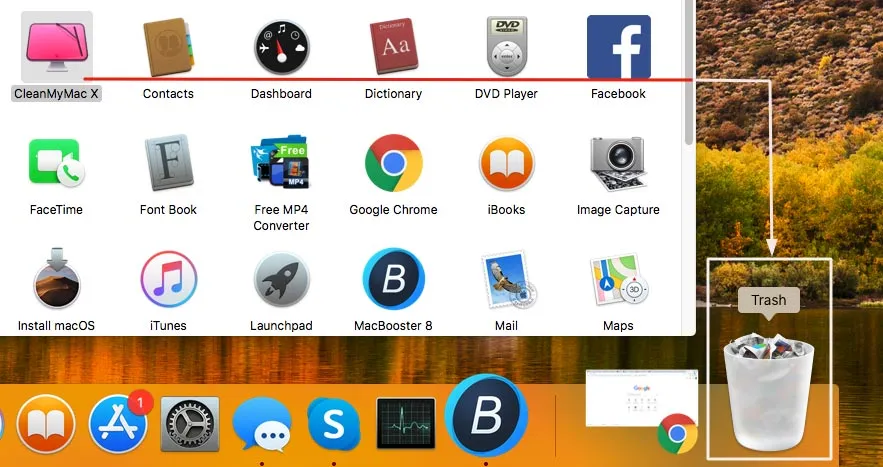 delete apps on MacOS