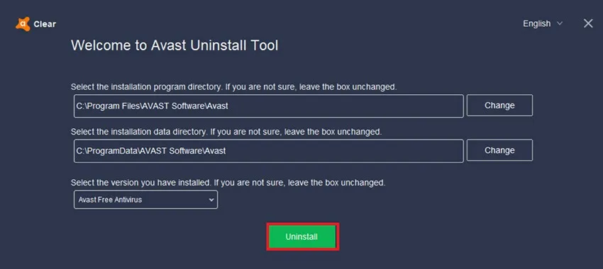 Avastclear utility