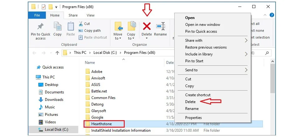 uninstall battle on Windows
