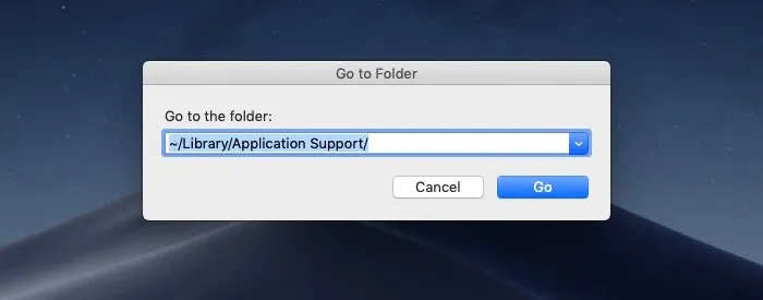 Mac go to folder