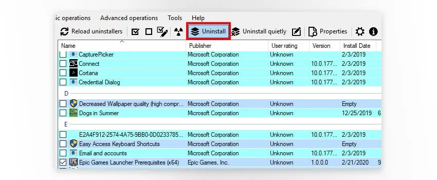 bulk crap uninstaller