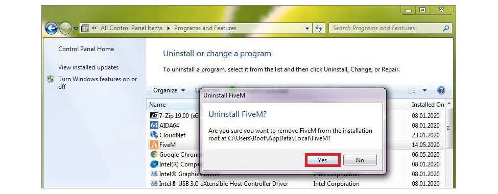 FiveM removal