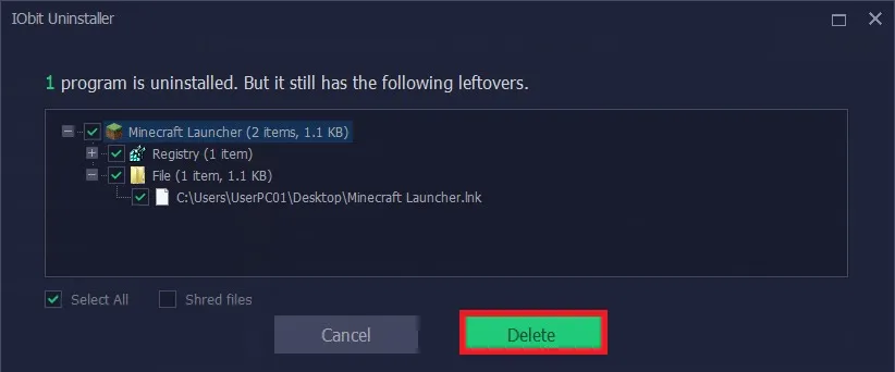 how to delete minecraft games