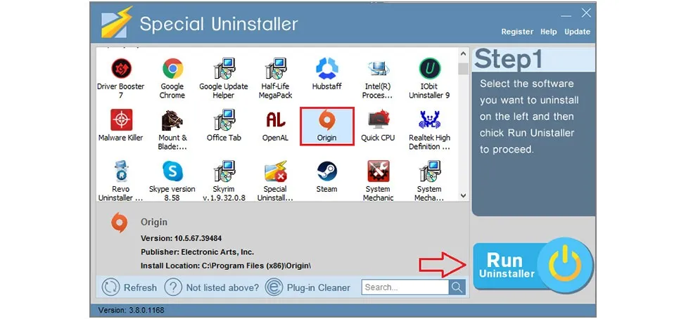 remove Origin on Windows