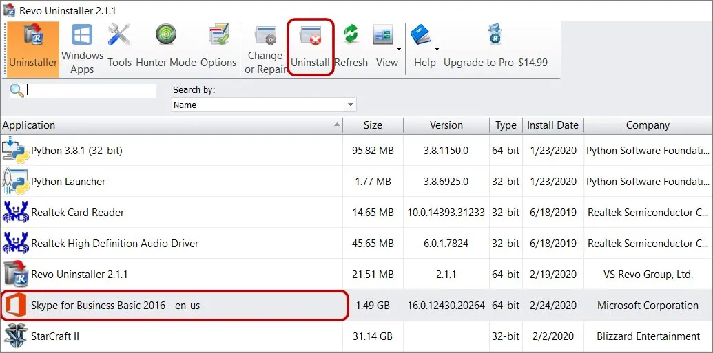 Revo Uninstaller