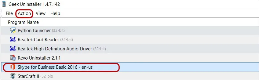 Geek Uninstaller