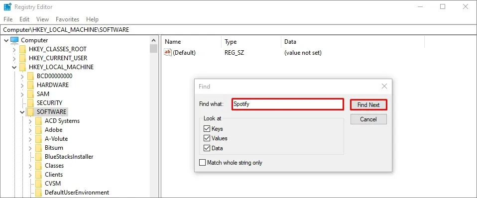 remove registry items after uninstallation