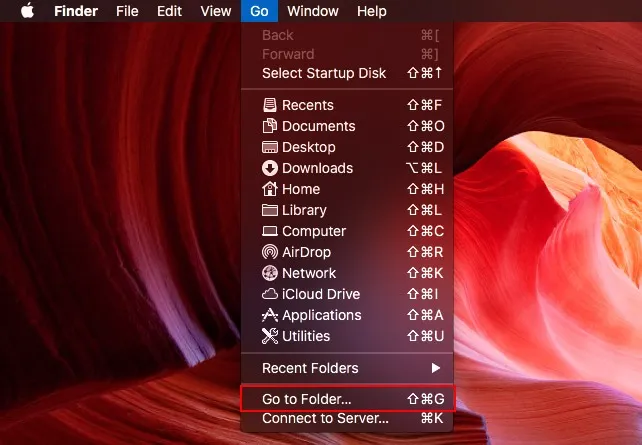 go to folder macOS