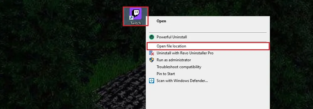 Twich file location