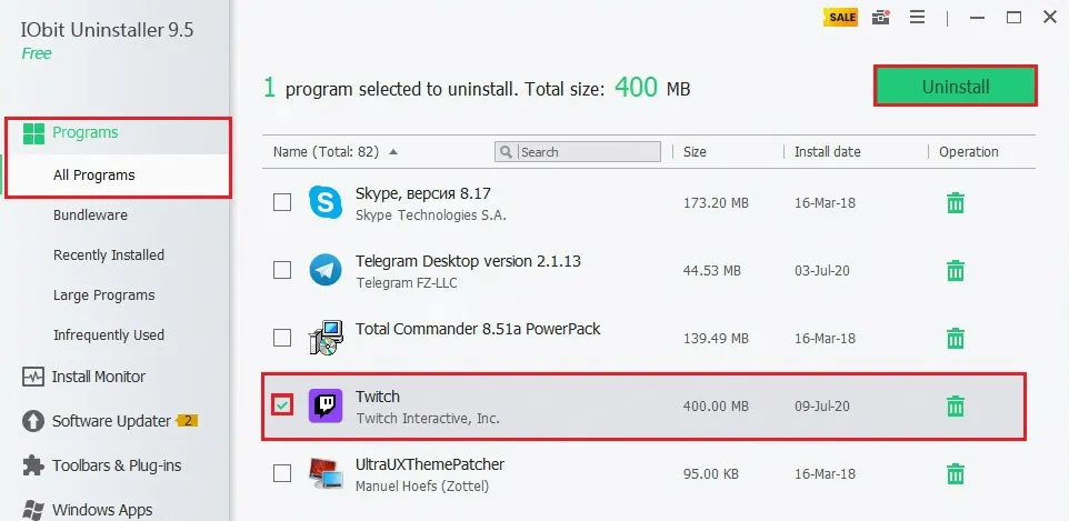 iobit uninstaller