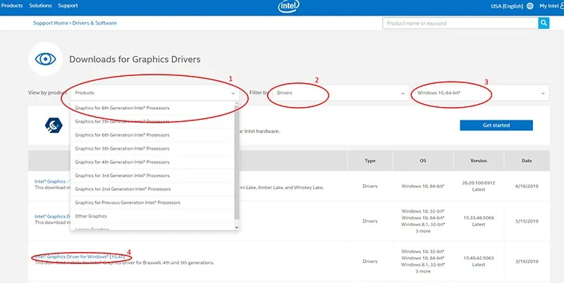 how to update intel drivers