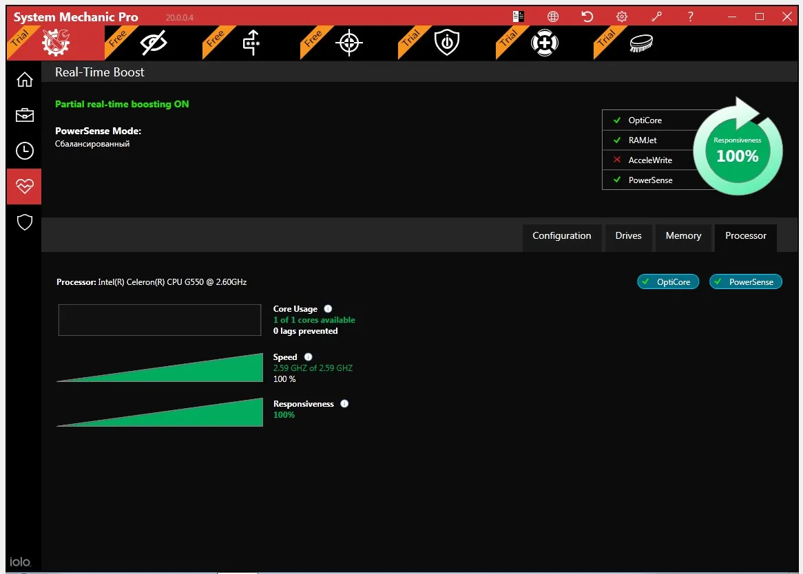 system mechanic monitor