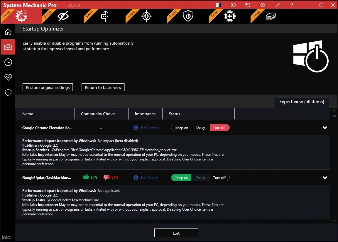 System Mechanic antimalware