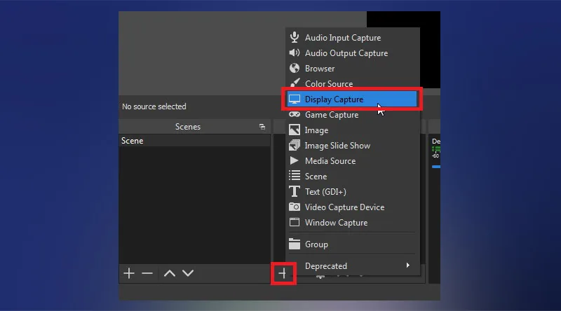 How to record a screen with sound in OBS?